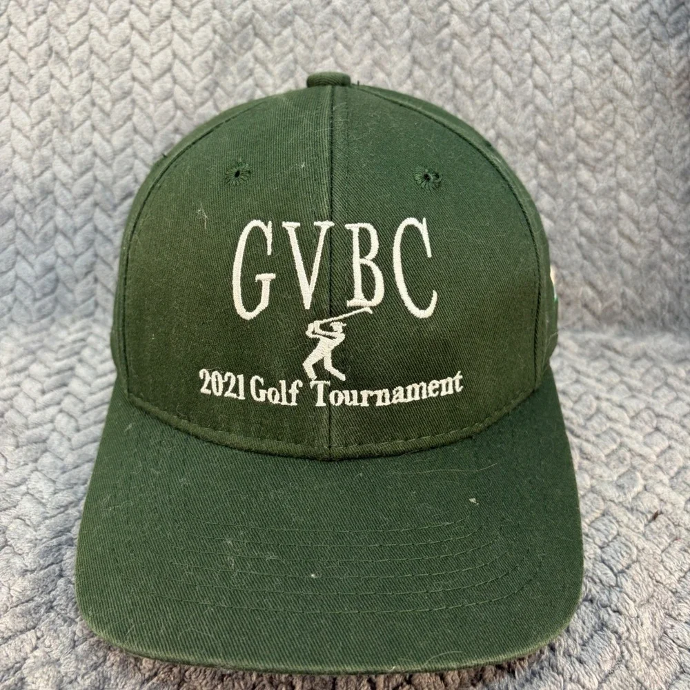 GVBC 2021 Golf Tournament Hat Mens Green Snapback 27th Annual Baseball Cap